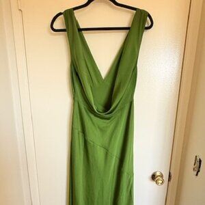 Green Silk Meshki Dress